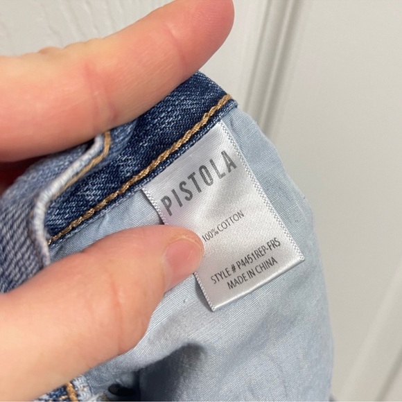 Pistola Distressed Denim Shorts. Sz 28 - Picture 10 of 10